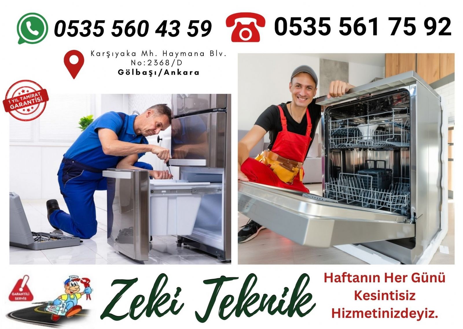 Gölbaşı Beyaz Eşya Tamircisi